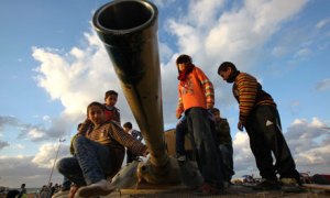 Libyan rebels Benghazi tank