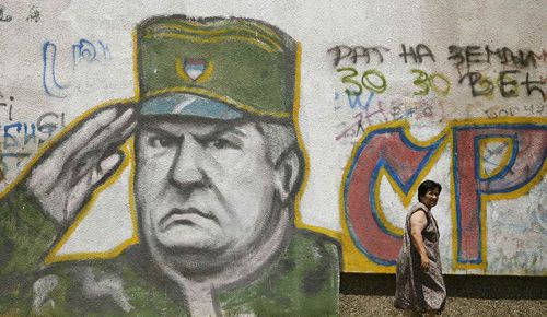 Mladic mural Mladic graffiti