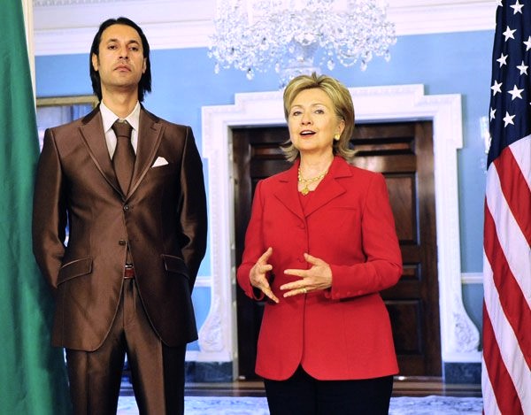Mutassim Gaddafi and Clinton