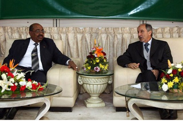Omar al-Bashir and Jalil Bashir in Libya