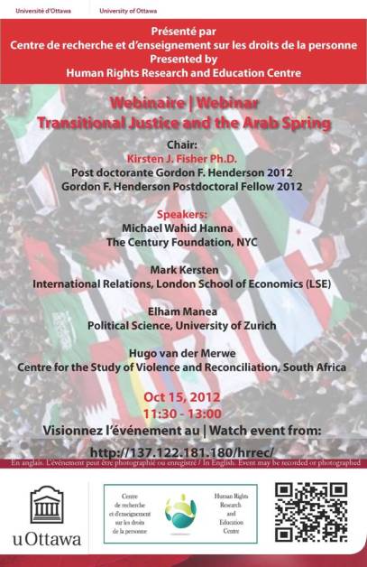 Transitional Justice and the Arab Spring Transitional justice Arab Spring