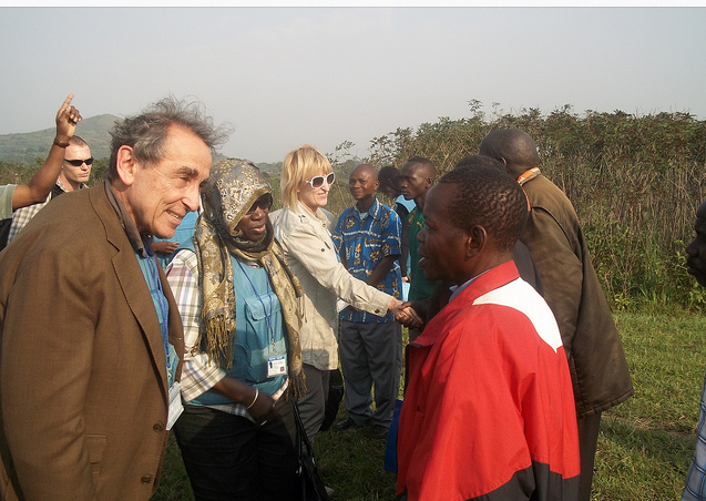 Judges in the Ngudjolo case visiting the DRC in January 2012. (Photo: ICC)