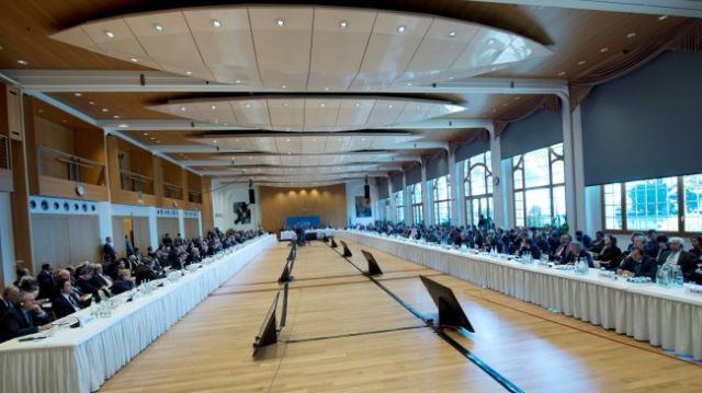 The venue of the Geneva II  peace talks (Photo: PressTV)