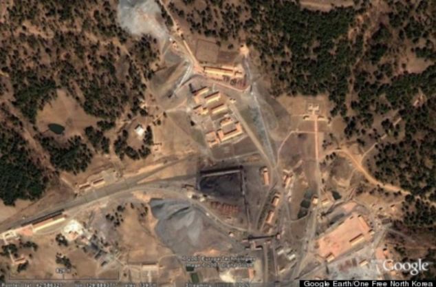 Image of an alleged prison camp in North Korea, captured by Google Images