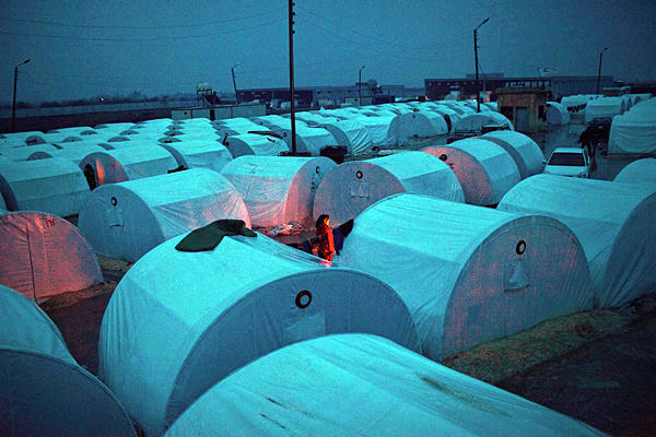 The Azaz refugee camp in Syria, in 2012 (Photo: Manu Brabo / AP)