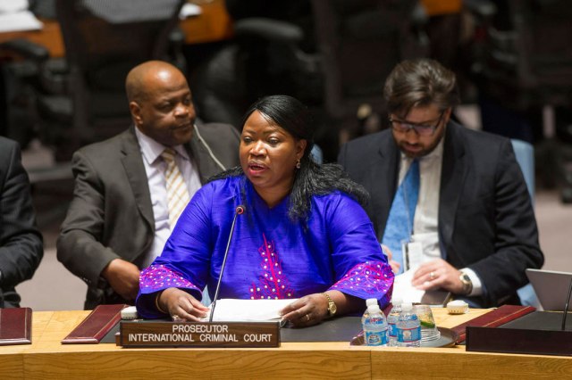 ICC Prosecutor Fatou Bensouda reports to the UN Security Council in November 2013 (Photo: UN / Eskinder Debebe)