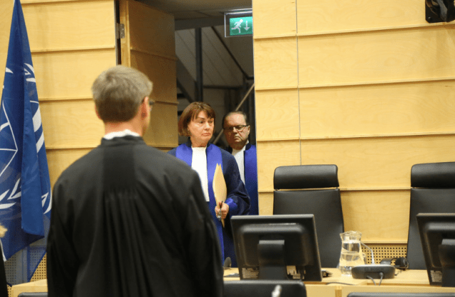 Judge Anita Ušacka enters the Appeal's Chamber at the ICC (Photo: ICC)
