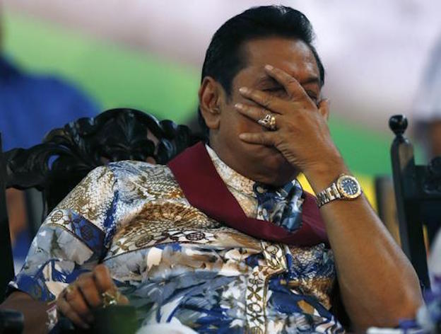 Ousted: Rajapaska (Photo: Reuters)