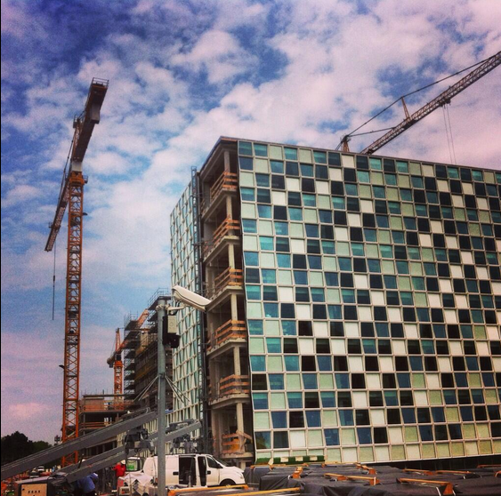 The new ICC premises under construction (Photo: Mark Kersten)