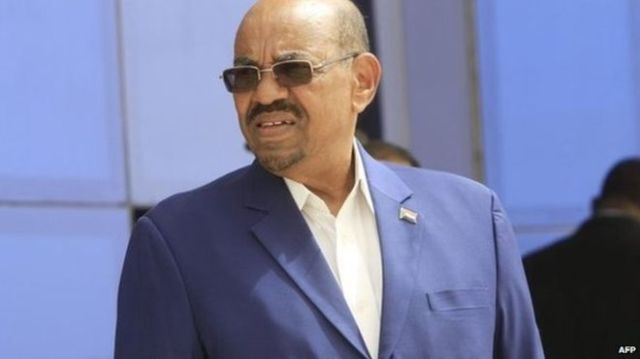 Omar al-Bashir earlier this week in South Africa (Photo: BBC)