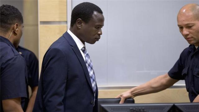 Dominic Ongwen arrives for a hearing in his trial at the ICC (Photo: Reuters)