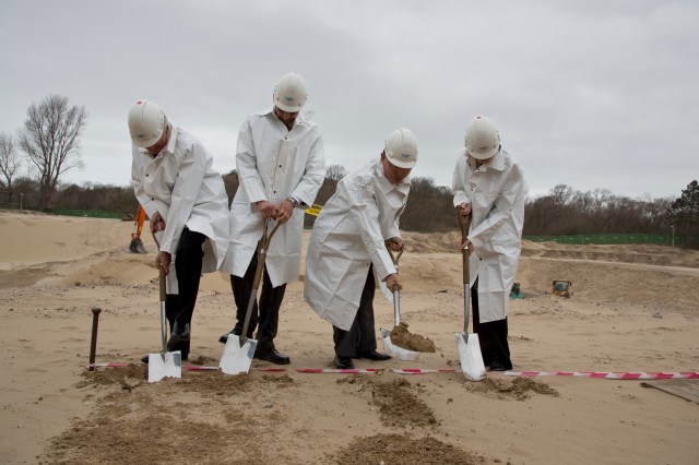 Long before the ICC had a groundbreaking ceremony for its new premises, Sam Muller and Phakiso Mochochoko had to break new ground in opening the first-ever permanent international criminal court (Photo: ICC Permanent Premises)