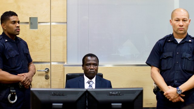 Dominic Ongwen during pre-trial proceedings at the International Criminal Court (Photo: ICC)